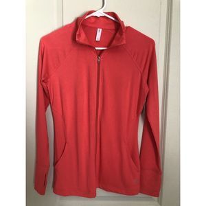 Women’s GAPFIT Coral Long Sleeve Mesh Fitted Zip Up Athletic Jacket Size XS